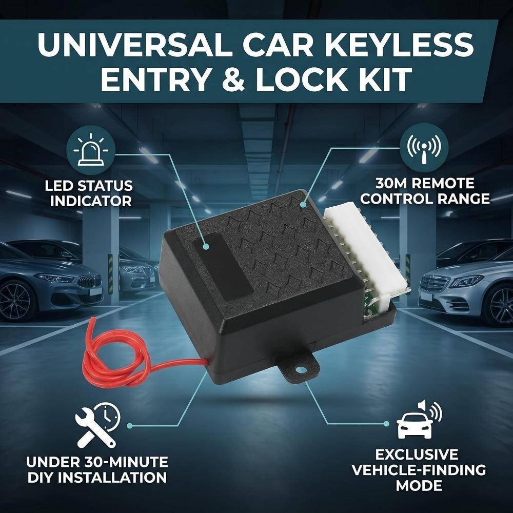 Release Button Remote Kit 12V Auto Remote Lock System Universal Locking System Universal Fitment