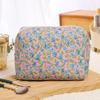 Цветочные восьмиугольные косметички для женщин, косметичка, большая вместимость, дорожная сумка для хранения, переносная сумка для туалетных принадлежностей, косметичка