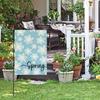 Spring Summer Floral Garden Flag 12x18 Inch Vertical Double Sided Colorful Flowers Welcome Yard Decor Farmhouse Outdoor Burlap Flag