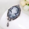 Cameo Victorian Style  Wedding Party Women Pendant Brooch Pin