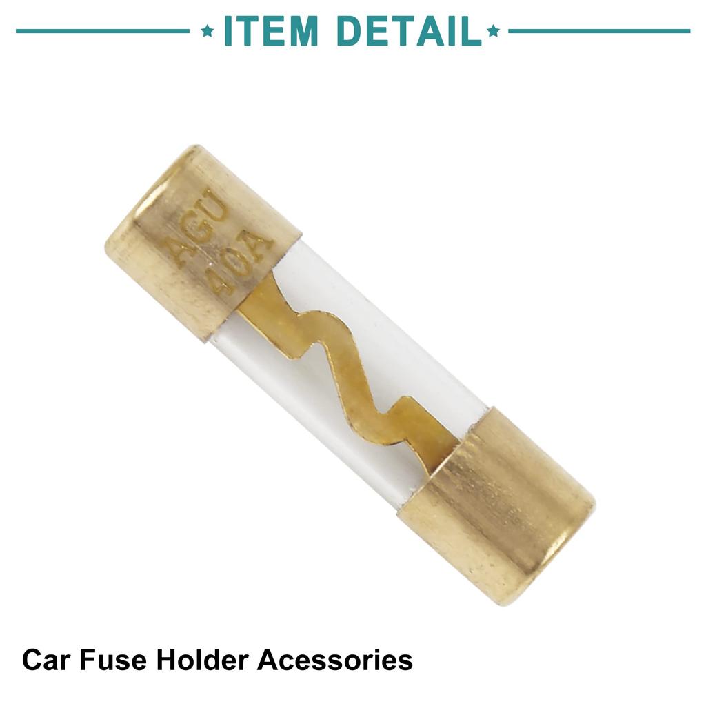 1 шт. Встроенный держатель предохранителя ACROPIXAWG 468 калибра Универсальная автомобильная аудиосистема Золотистый с предохранителем 40AAGU