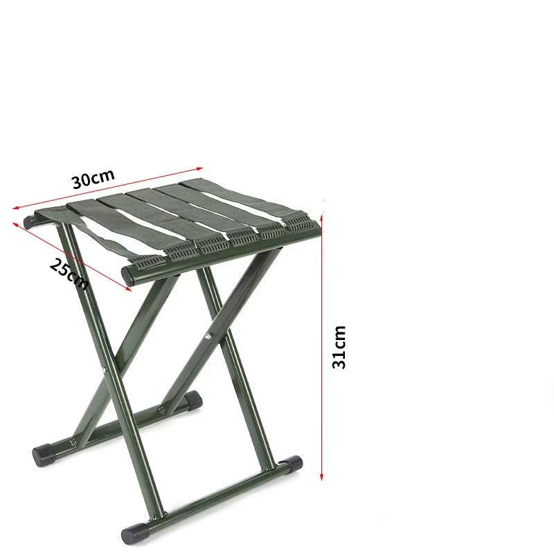 OEING Portable Flat Tube Folding Outdoor Stool