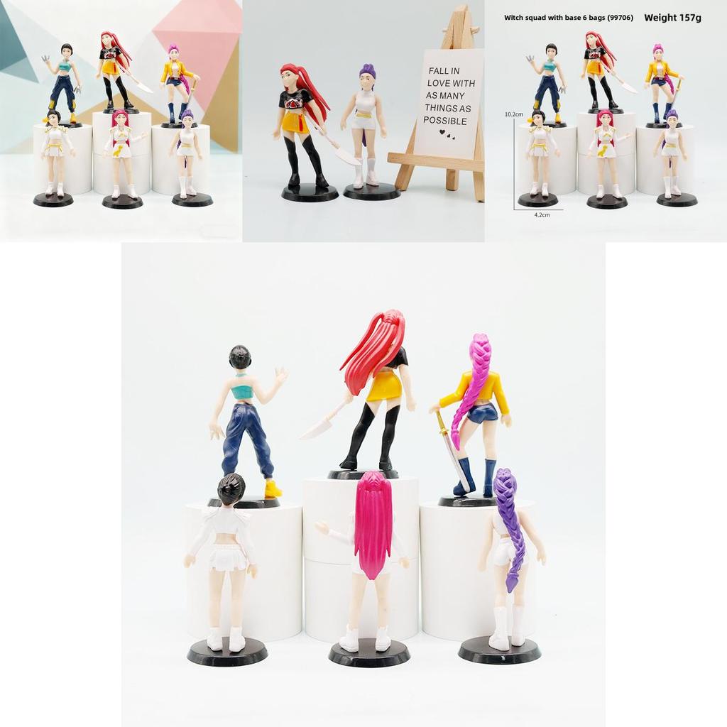 K-pop Истребители демонов ПВХ фигурка с подставкой для декора стола Коллекционный подарок