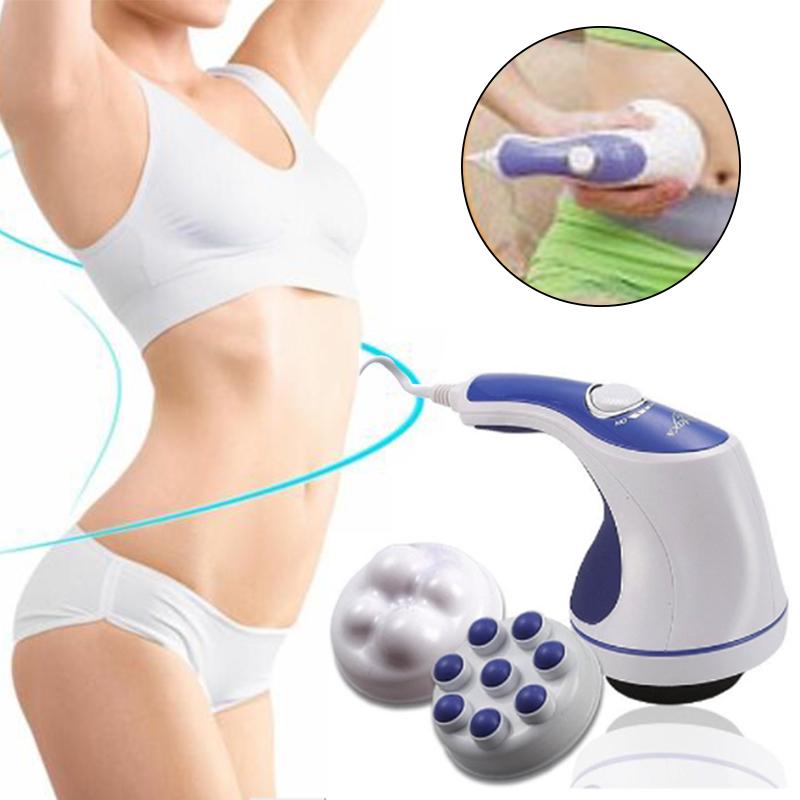 Вилка европейского стандарта 5 в 1, полный расслабляющий массажер для тела, 3D электрический массажер для всего тела для похудения, роликовый