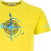 STONE ISLAND Мужская футболка с принтом, свободный крой, круглый вырез, короткий рукав, топ Желтый 74152NS83-V0051
