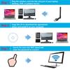 1PC Mini USB WiFi Adapter 150Mbps 2.4G Wireless Network Card USB LAN Dongle 802.11 B/g/n 5db Antenna Wi Fi Receiver For PC Laptop