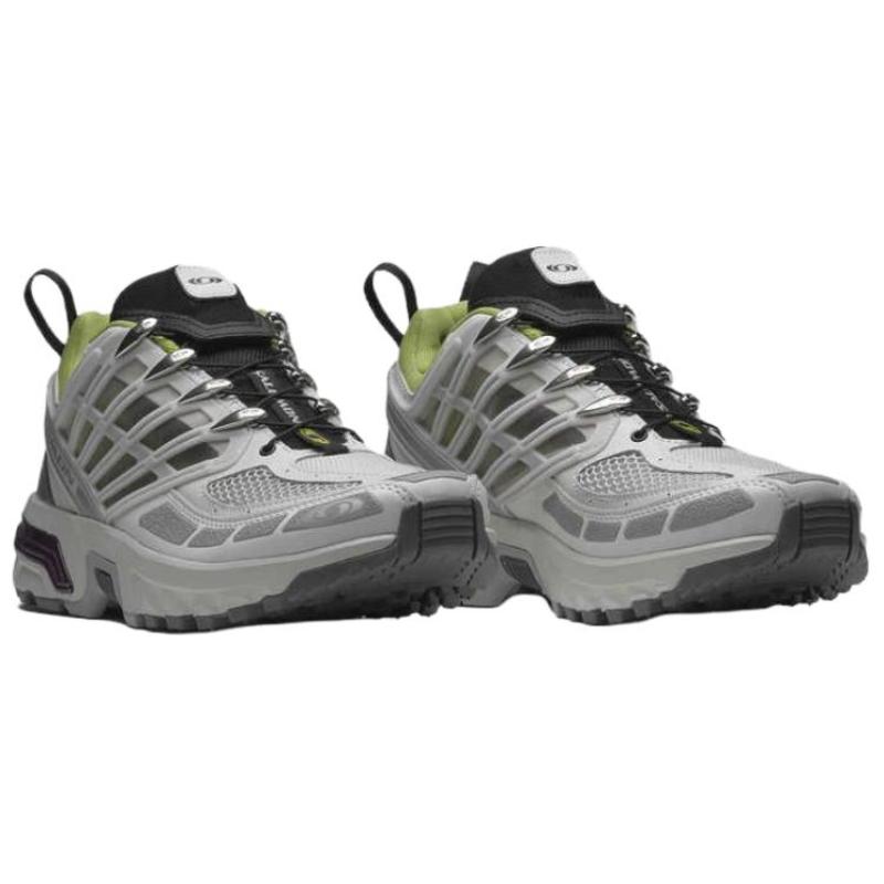 SALOMON ACS PRO Амортизация Нескользящие Дышащие Поддержка Низкий Верх Повседневная Обувь Унисекс Серые Кроссовки 477369