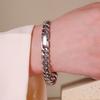 Elegant Cuban Chain Bracelets Buckle Steel Link Bracelet American Metal Hand Chains  Hip Hop