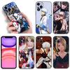 Anime Gin Tama Phone Case For Apple iPhone 12 13 Mini 11 14 15 Pro Max 7 8 Plus X XR XS SE 2020 2022 Black Silicone Case