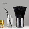 100pcs Black Bendy Straws Ideal For Elegant Birthday And Summer Party Drink Needs