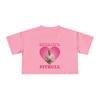 Good girls go to church bad girls go to Pitbull Women's Crop Tee
