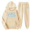 2026 Mens Hooded Tracksuit Set Fleece Sweatshirt Sportswear Casual Wear