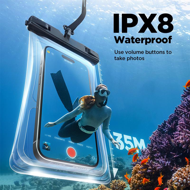 Водонепроницаемый чехол-сумка для телефона IPX8, универсальная сухая сумка для плавания и защиты под водой