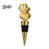 Festive Kitchen Gadget for Wine Christmas Stopper with Silicone Ring, Stainless Steel Decorative Bottle Sealer, Tree Topper Snowflake/Car/Train/Elf