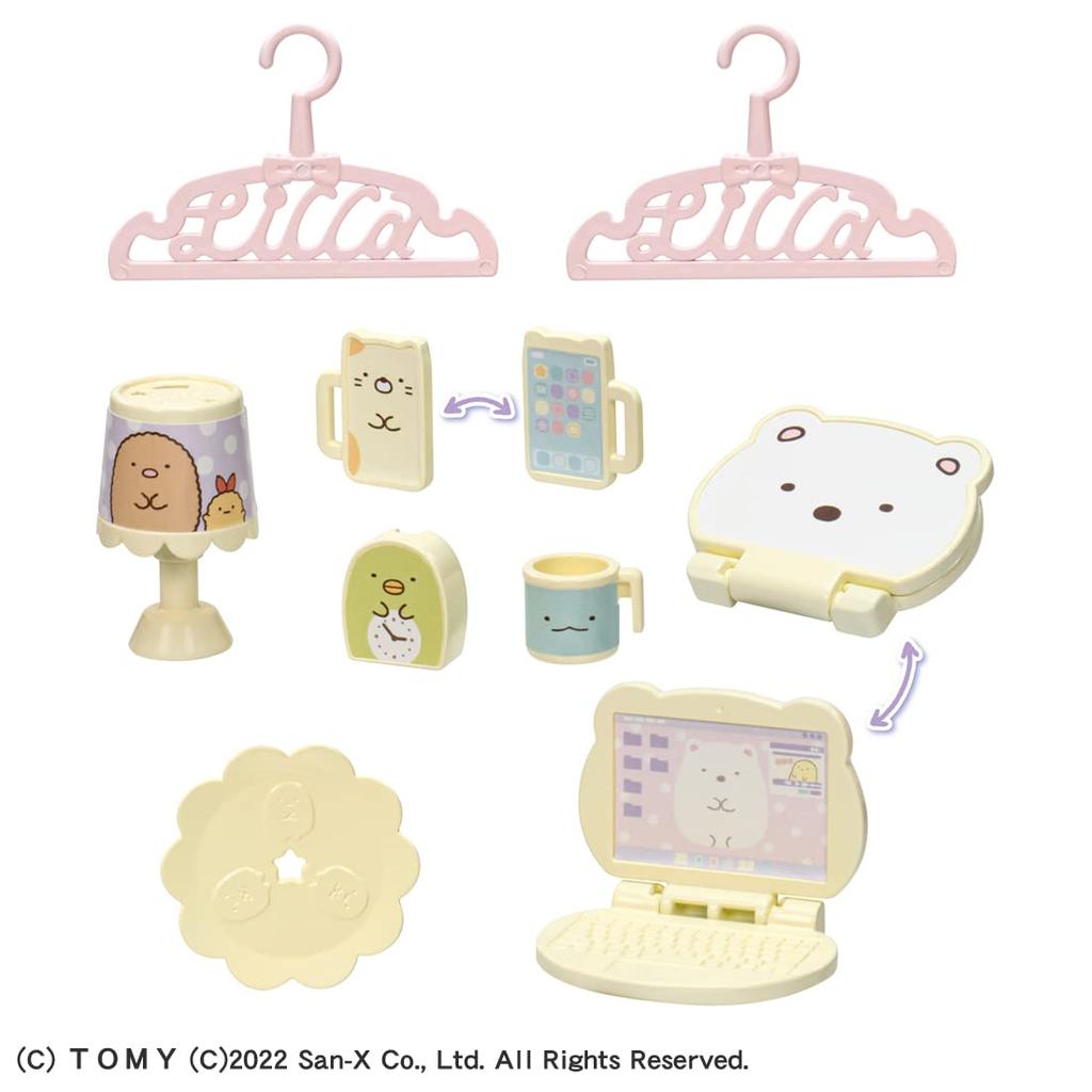 TAKARA TOMY Sumikkogurashi Love Doll Pretend Play Toy for Ages 3 and Meets Toy Safety ST Mark One Size "Licca-chan Licca-chan Room" Dress-up Up,