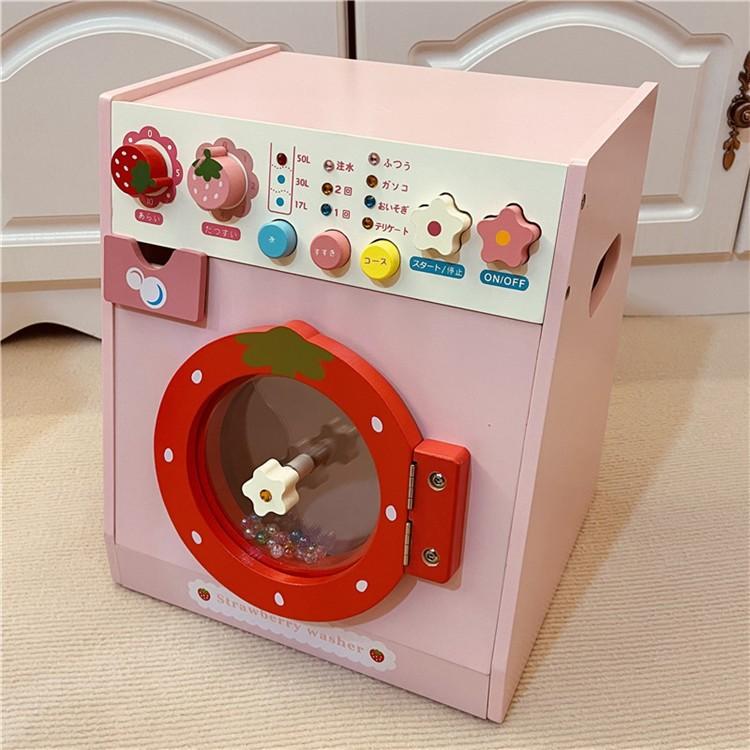 Деревянная Имитация Розовая Вешалка для Одежды Косметика Напольное Зеркало Стиральная Машина Мебель Игрушки для Игрового Домика