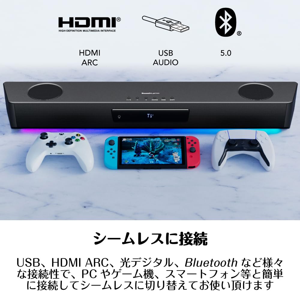 Игровая звуковая панель Sound Blaster Katana SE с 4 динамиками и 4 пассивными излучателями SP-SBKSE, HDMI/Оптический/USB