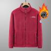 Men's Polar Fleece Stand-Up Collar Jacket: Autumn/Winter, Large Size, Sports & Outdoor, Warm Plus Velvet.