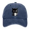 Хлопковая бейсболка Snapback Милый кот Регулируемая хлопковая кепка Бейсболка с принтом Кофе Кот для мамы бабушки любителя кошек