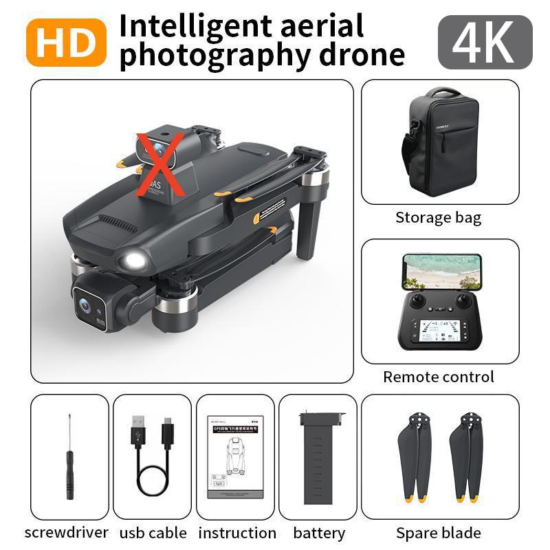 T8  Professional Drone GPS 3-axis Gimbal 8K ESC Dual 360°Laser Obstacle Avoidance FPV Optical Flow Folding Quadcopter Drones Toy