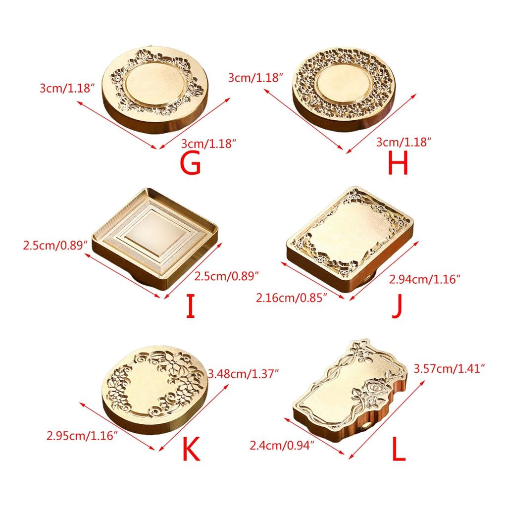 Головка штампа для восковой печати для запечатывания конвертов, приглашений, для DIY скрапбукинга, круглая/овальная/квадратная сменная головка штампа для восковой печати