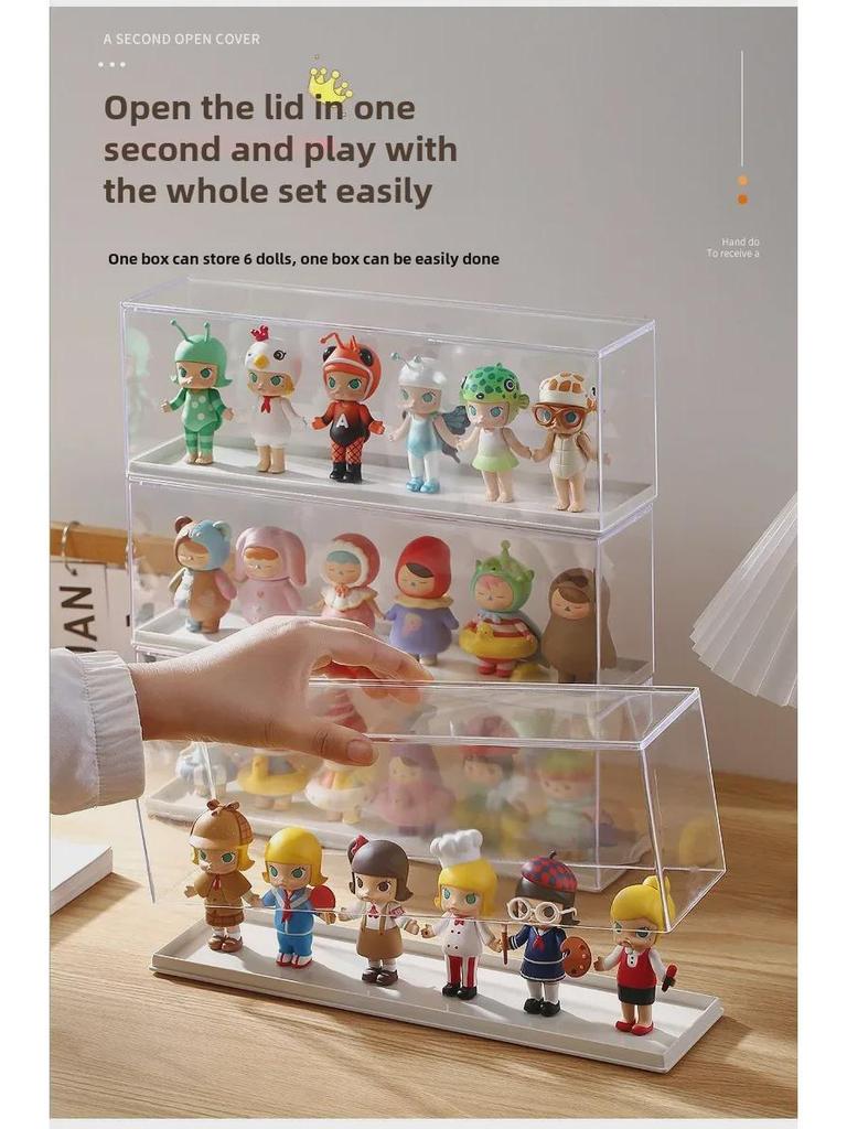 Складная прозрачная витрина для кукол Pop Mart Molly Blind Box