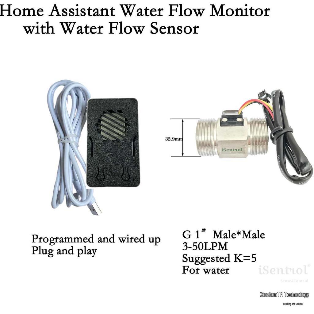 ESP32 WiFi Kit: Real-Time & Total Water Flow Meter for Home Assistant