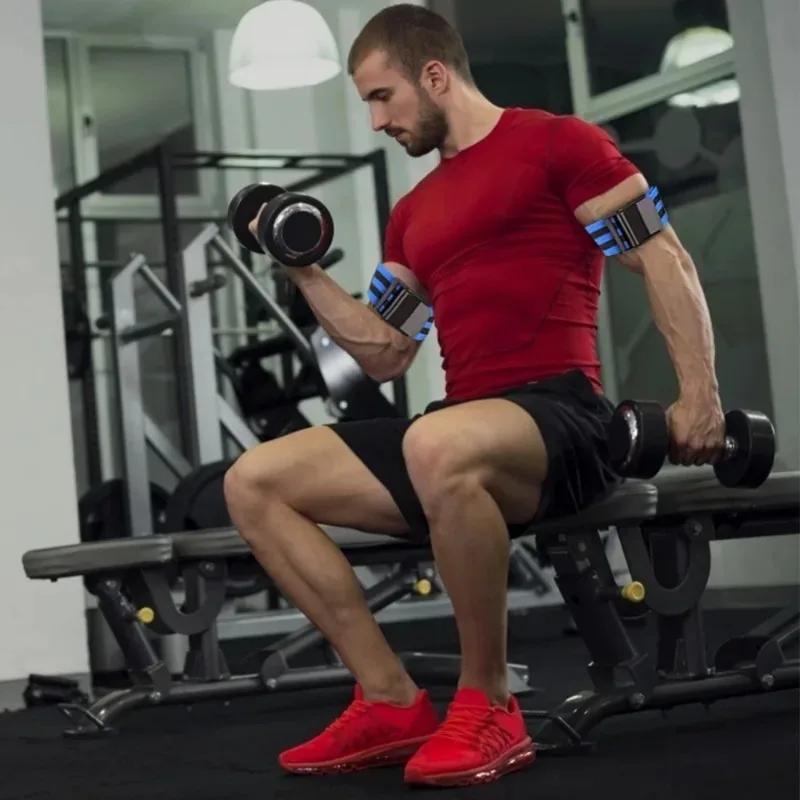 2 шт., манжеты для ограничения кровотока, повязка для ограничения кровотока, повязка на бицепс, для роста мышц, тренажерный зал, Bfr, ​​обертывания для тренировок, тренировки рук