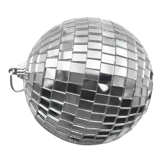 Серебряный зеркальный диско-шар, украшения, светоотражающие подвесные диско-шары, украшения для вечеринок в стиле ретро 70-х, рождественских дней рождения, принадлежностей