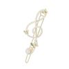 Shining Hairpin Music Note Shape Side Pin for Lady Elegant Bobby Pin Nonslip Hair Clip for Side Bangs Hair Ornament