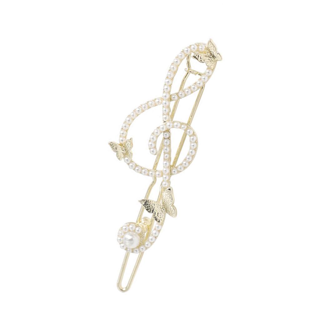 Shimmering Butterfly Music Note Hair Pin Y2K Hair Barrettes Duckbill Side Pin for Teens Girl Women Hair Accessories