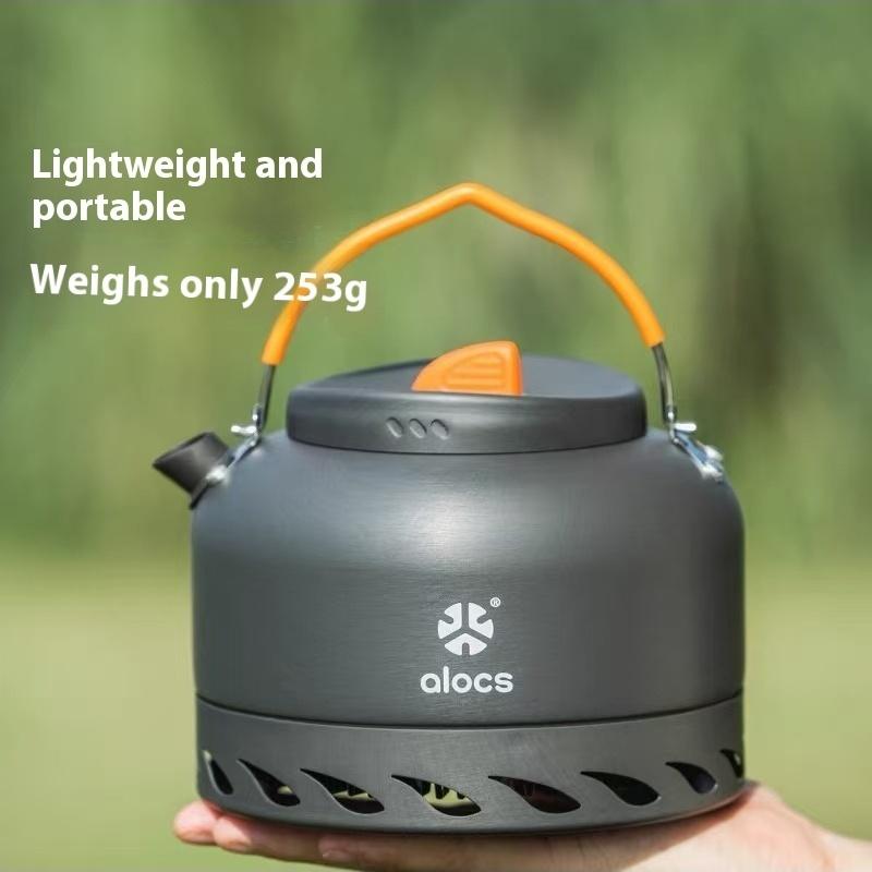 ALOCS Походная бутылка для воды 1,4 л - Технология теплового кольца, Ветрозащитная, Алюминиевая бутылка для воды 253 г для пеших походов/альпинизма