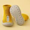 1Pair Children First Walkers Floor Rubber Shoes Anti Slip Soft Soles Early Education Shoes Baby Floor Socks Elastic Socks 0-3years Old