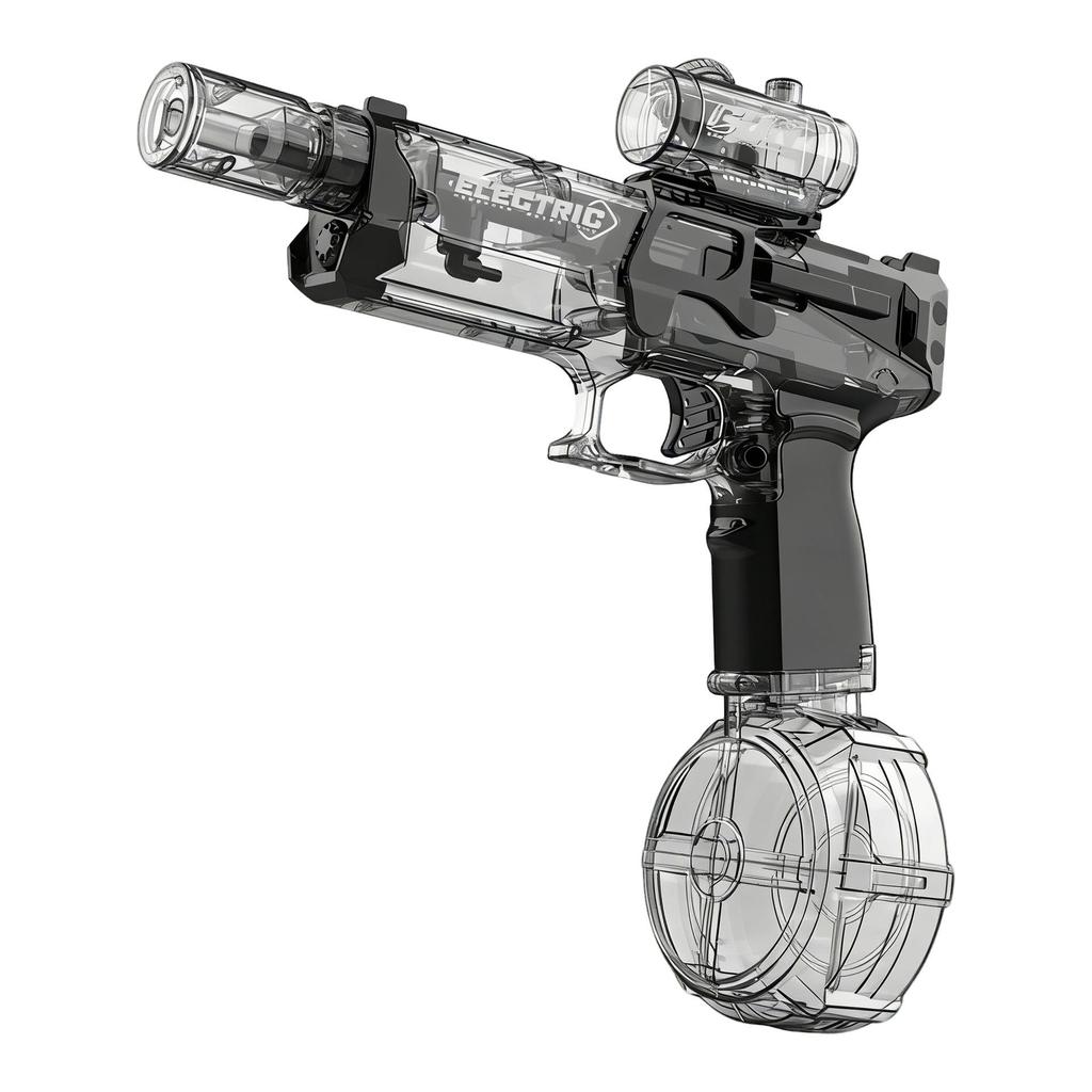 Firelight Big Ice Electric Water Gun with Linked Recoil, Muzzle Cap, Large Capacity for Youth.