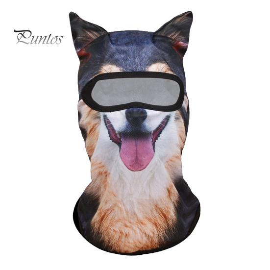 Летняя велосипедная защита для лица, шейный платок, ветрозащитный, защита от ультрафиолета, дышащий, мужской и женский уличный 3D-шлем с изображением животных, полностью покрывающий шею шарф с капюшоном