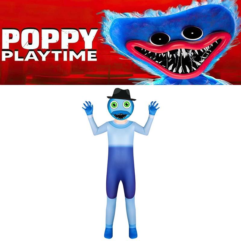 Poppy Playtime Хагги Вагги Папа Косплей Комбинезоны Маска Костюм для вечеринки Наряды Идеально подходят для косплей-вечеринок и Хэллоуина!