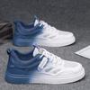 Men's shoes summer breathable thin mesh flat-soled sports board shoes 2025 new color matching low-top lace-up casual shoes