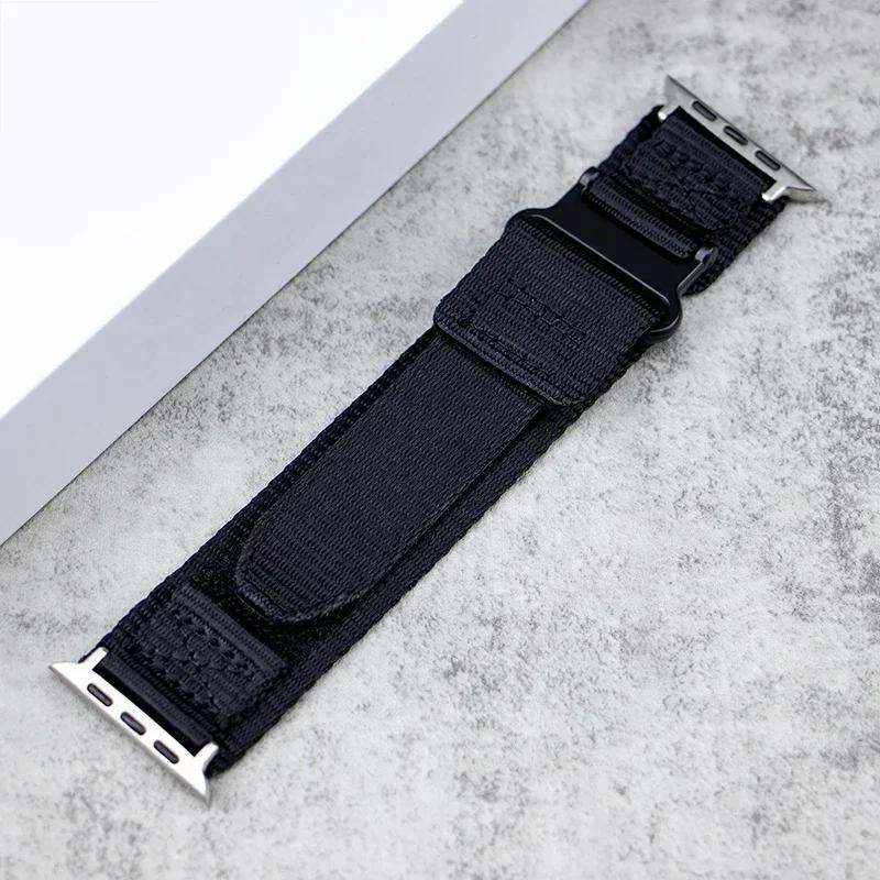 Спортивный нейлоновый ремешок-петля для Apple Watch Band ULTRA 2 49 мм 45 мм 44 мм для Iwatch Серии 9 8 7 6 5 SE 4 3 42 мм 38 мм 40 мм 41 мм