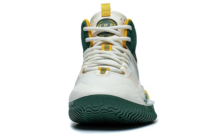 Men's Sneakers Li-Ning Li Ning Badfive 3 Flat Cushioning Slip Resistant Mid top Basketball Shoes Men's White
