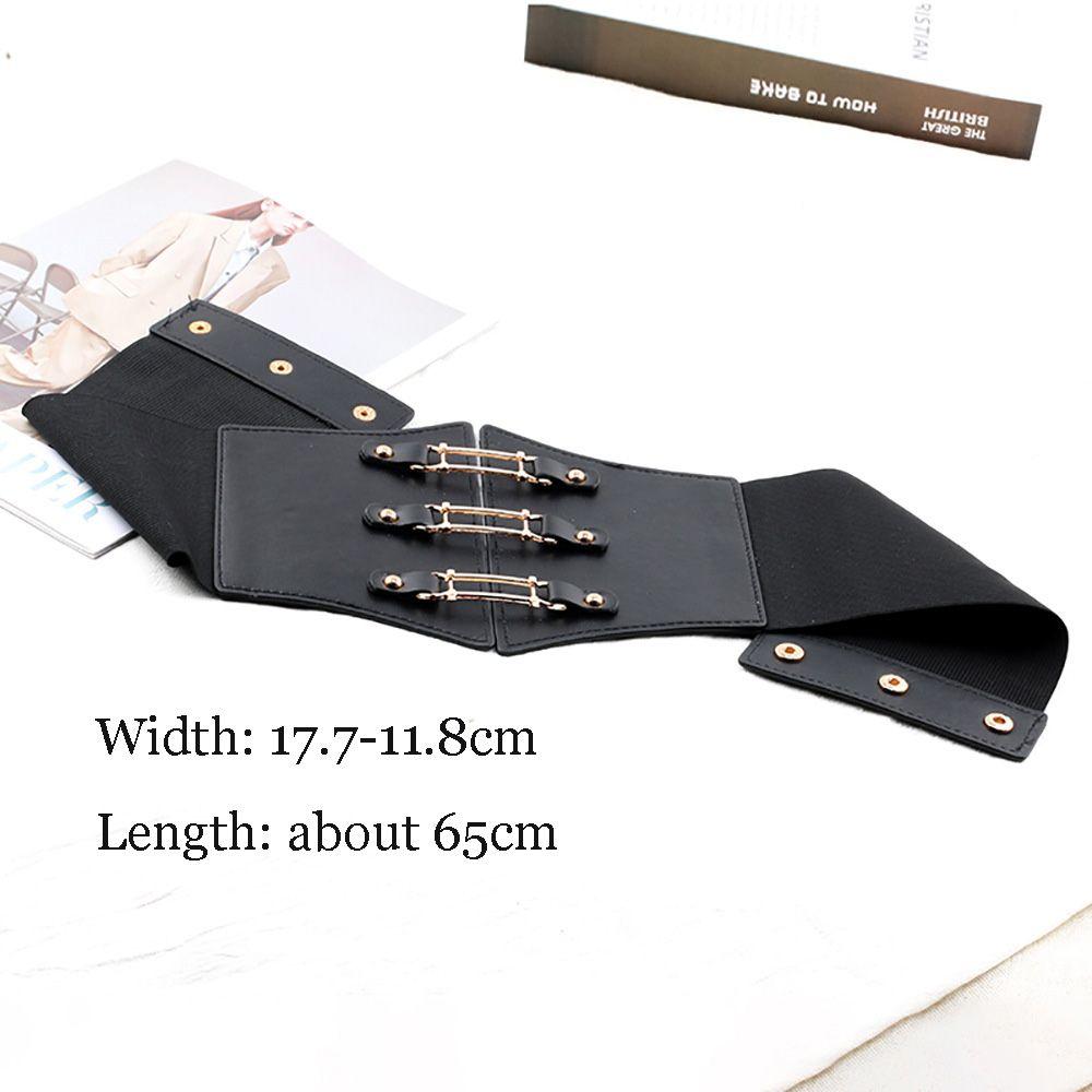 Supplies Corset PU Leather Women Accessories Elastic Buckle Girdle Waistband Wide Waist Belt