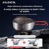 ALOCS Газовая печь Outdoor Camping 3200W Split - медная горелка, 320 г, сверхлегкая для высокогорного кемпинга/походов