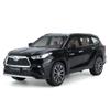 Модель автомобиля внедорожника Toyota Highlander в масштабе 1/24, игрушечный автомобиль из цинкового сплава, детский аудиовизуальный подарок для мальчиков и девочек