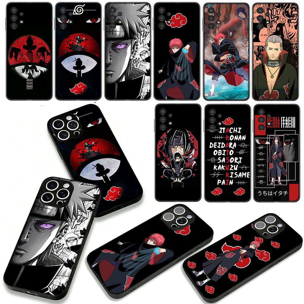 Sasori Narutos Itachi Pain Akatsuki Phone Cover for Apple iPhone 16 15 14 Plus 13 12 Mini 17 Pro Max + ProMax 16E Air Case