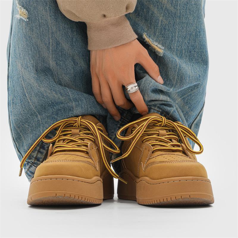 Радужные кеды на платформе для мужчин и женщин 2025 новинка дышащие туфли-булки на платформе увеличивающие рост обувь для пар спортивная повседневная обувь