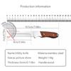 Нержавеющая сталь универсальный нож кухонный тесак обвалочный нож для рыбалки барбекю на открытом воздухе разделочный нож с деревянной ручкой
