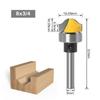 3/4" Faux Panel Ogee Groove Router Bit - 1/4" 1/2'' 8mm 6mm 12mm Shank Woodworking Cutter Tenon Cutter for Woodworking Tools