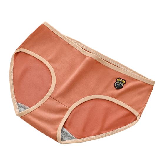 Женские трусики Контрастная цветная маркировка Средняя посадка Эластичное Влаговпитывающее Белье Большой размер Сексуальные Облегающие трусы KTB