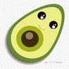 Avocado Cartoon Avocado Guacamole Iron On Heat Transfer Printing Vinyl Patches Sticker for Clothes DIY Appliques Washable Patches