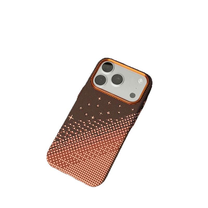 Магнитный защитный чехол из кевлара и углеродного волокна для iPhone 17 Pro Max