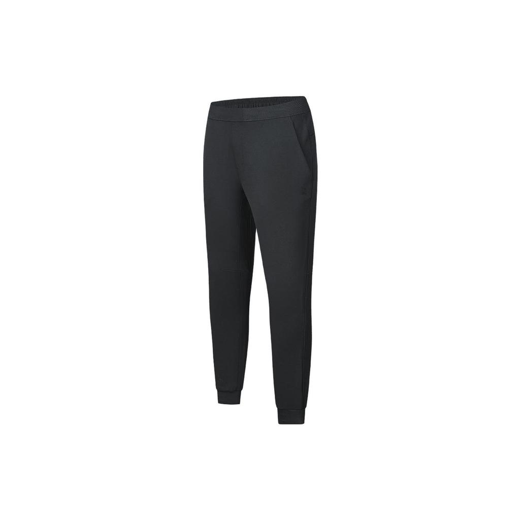 Fila Solid Color Elastic Cuff Durable Knitted Sports Pants Men Bottoms Black A11M411609F-BK
